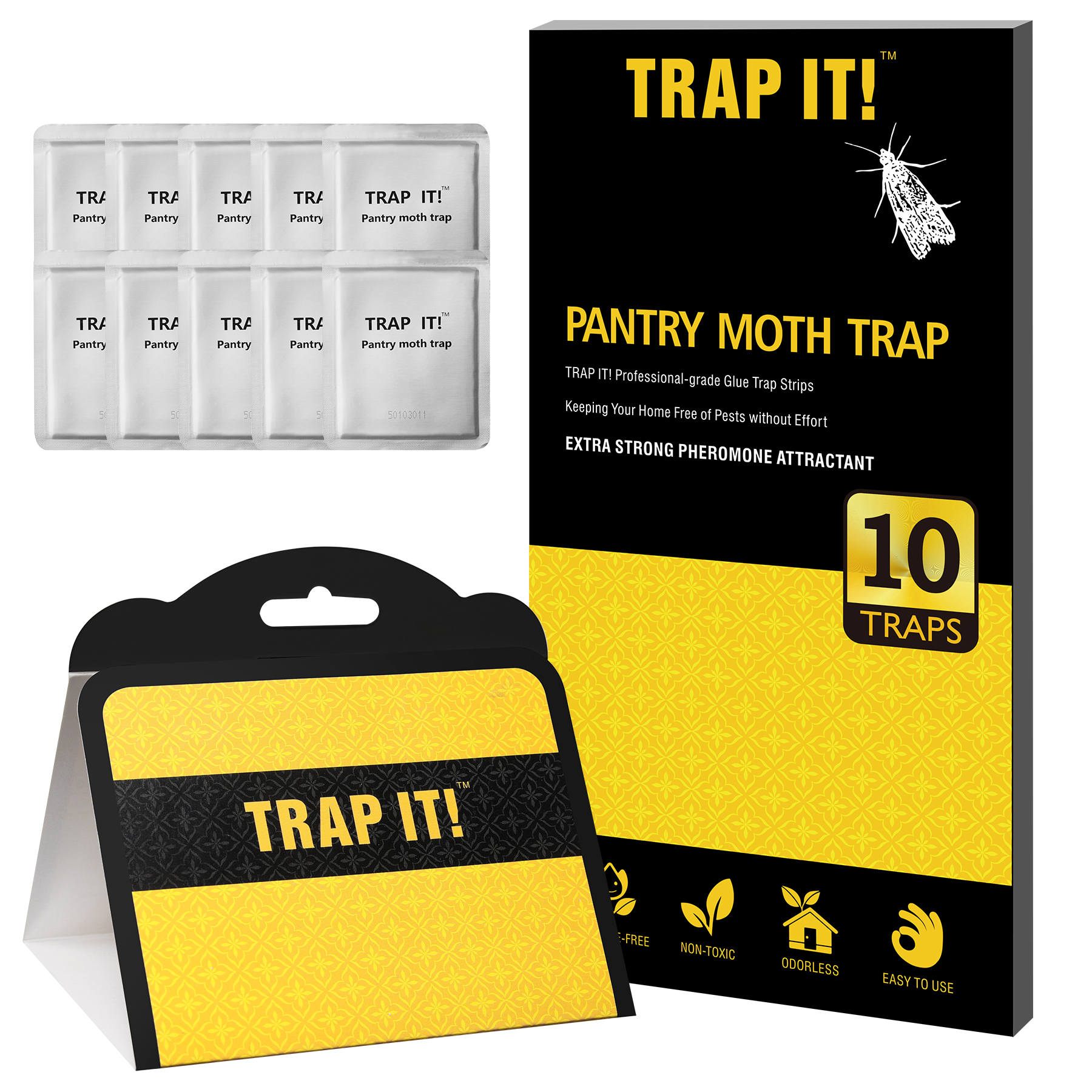 Dr. Killigan's Premium Pantry Moth Traps with Pheromones Prime, Non-Toxic  Sticky Glue Trap for Food and Cupboard Moths in Your Kitchen, How to Get  Rid of Moth…